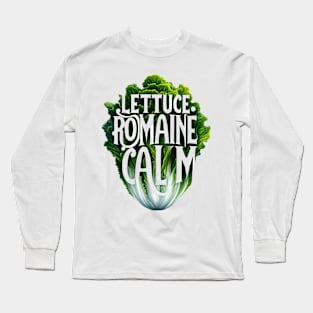 lettuce romaine calm t-shirt Long Sleeve T-Shirt